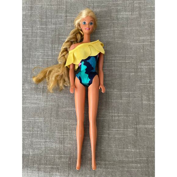 Tropical Barbie Mattel Vintage 80's Blonde Hair Barbie - Picture 3 of 14